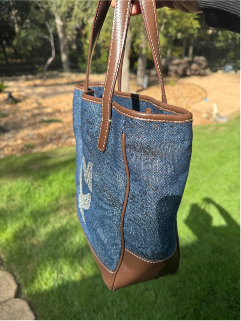 MCM Blingy Denim Mini Tote - Picture 3 of 14